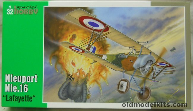 Special Hobby 1/32 Nieuport 16 Lafayette - (Nie.16), SH32030 plastic model kit